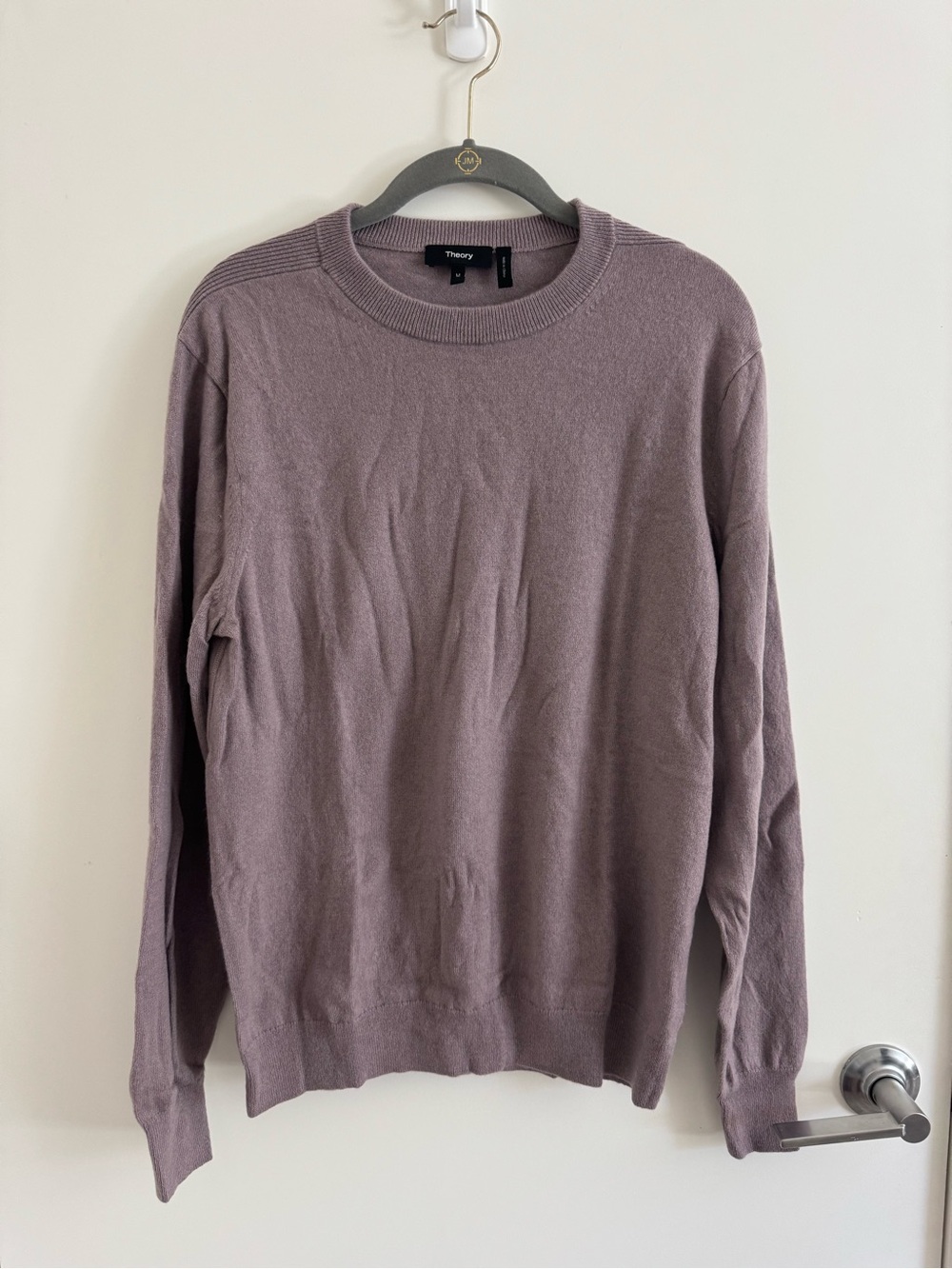 Theory Men's Crewneck Sweater in Dusty Mauve